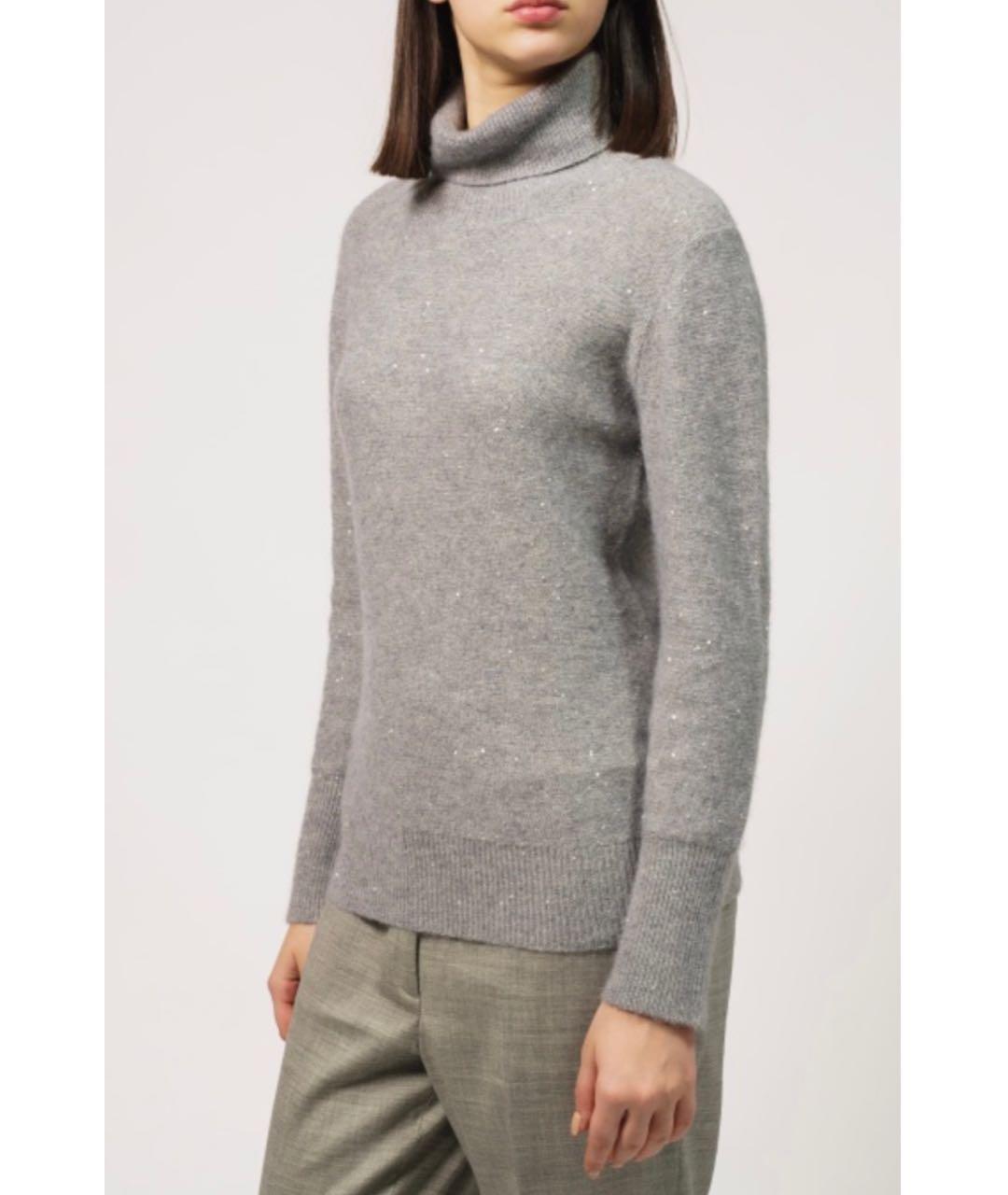 FABIANA FILIPPI Серая кашемировая водолазка, фото 2