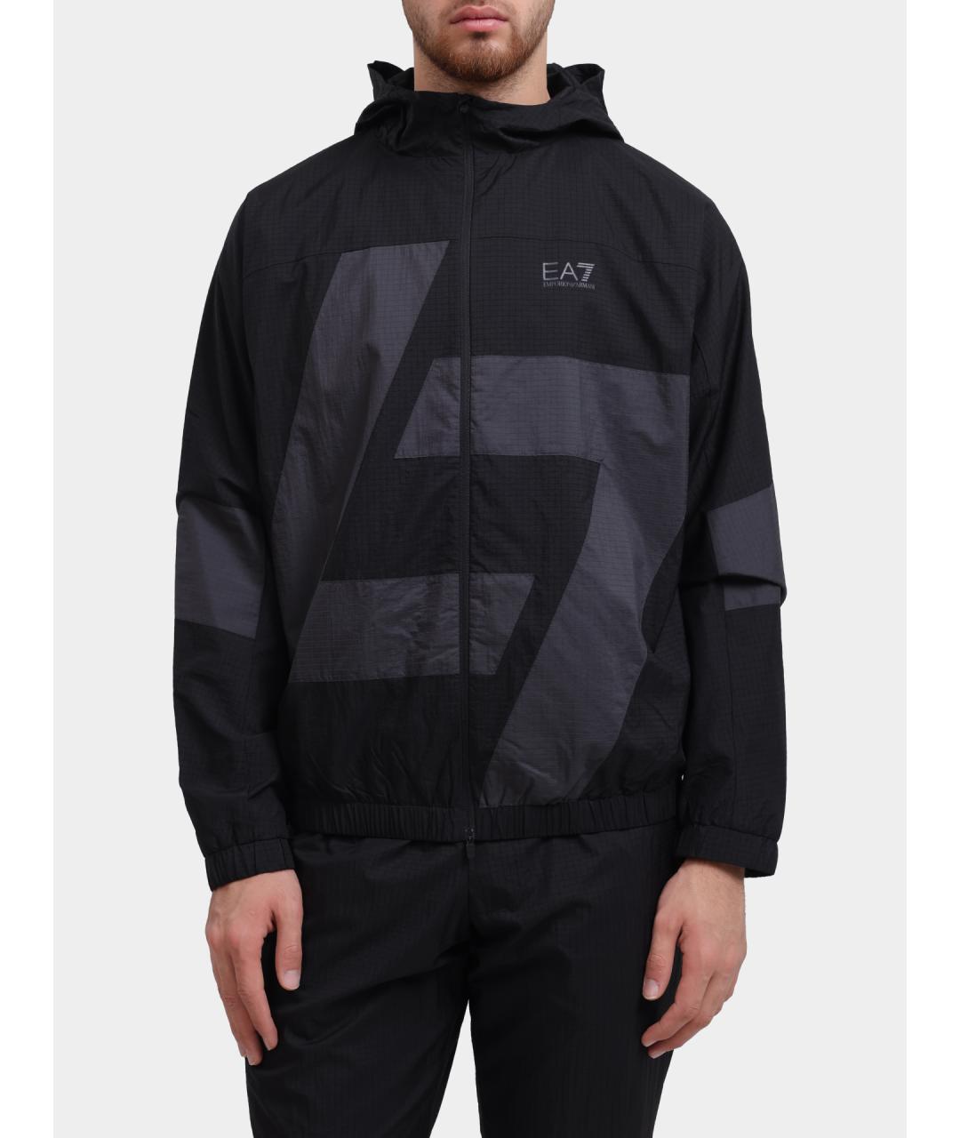 EA7 Черный спортивный костюм, фото 2
