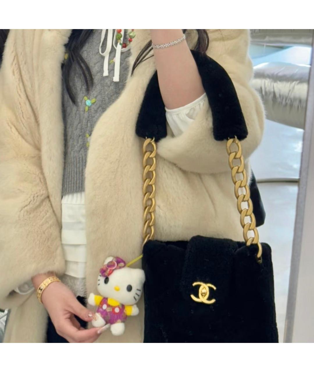 CHANEL Черная сумка через плечо, фото 5