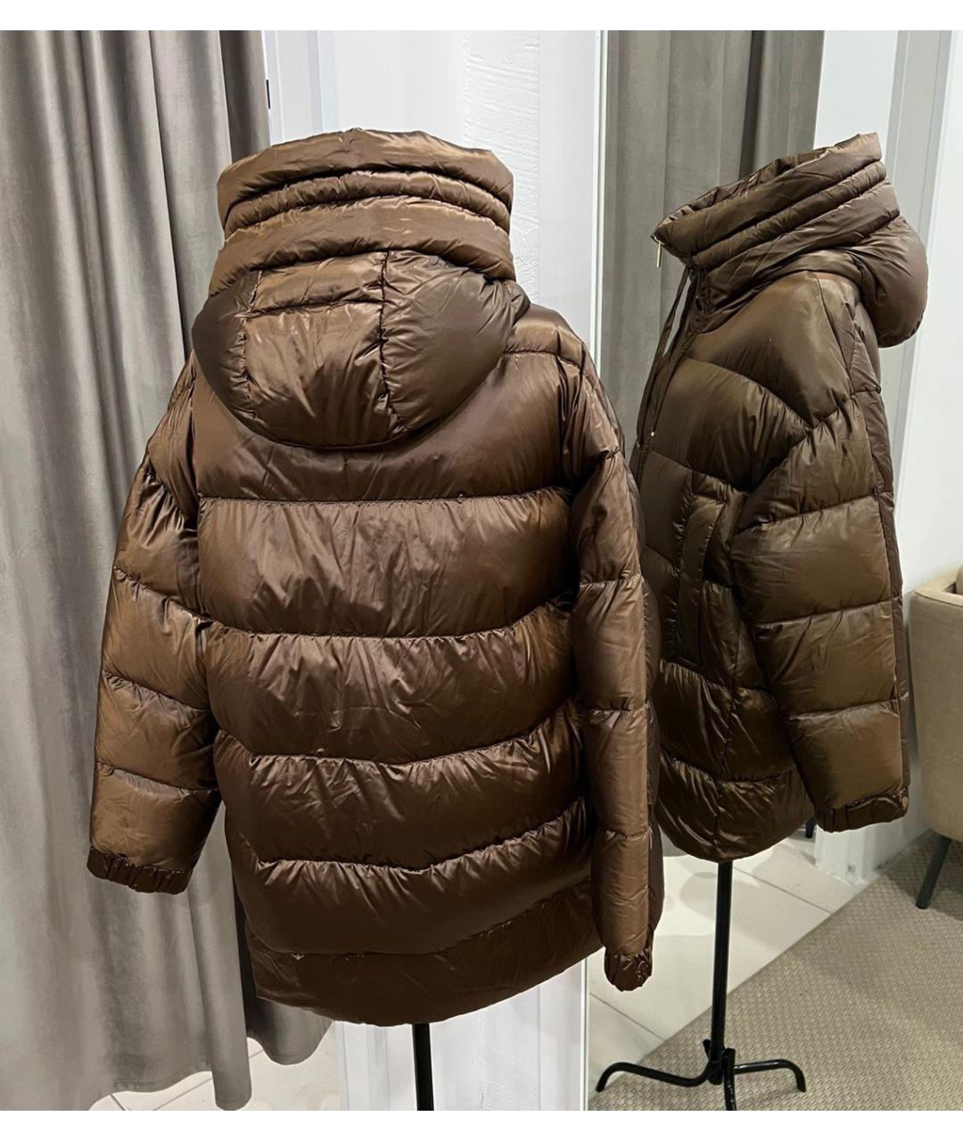 MAX MARA THE CUBE Коричневый пуховик, фото 5