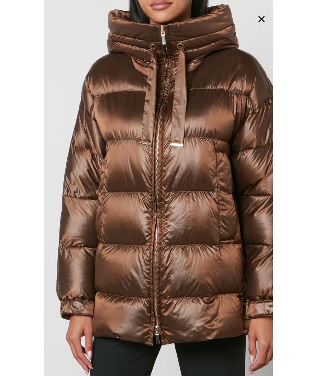 MAX MARA THE CUBE Коричневый пуховик, фото 2