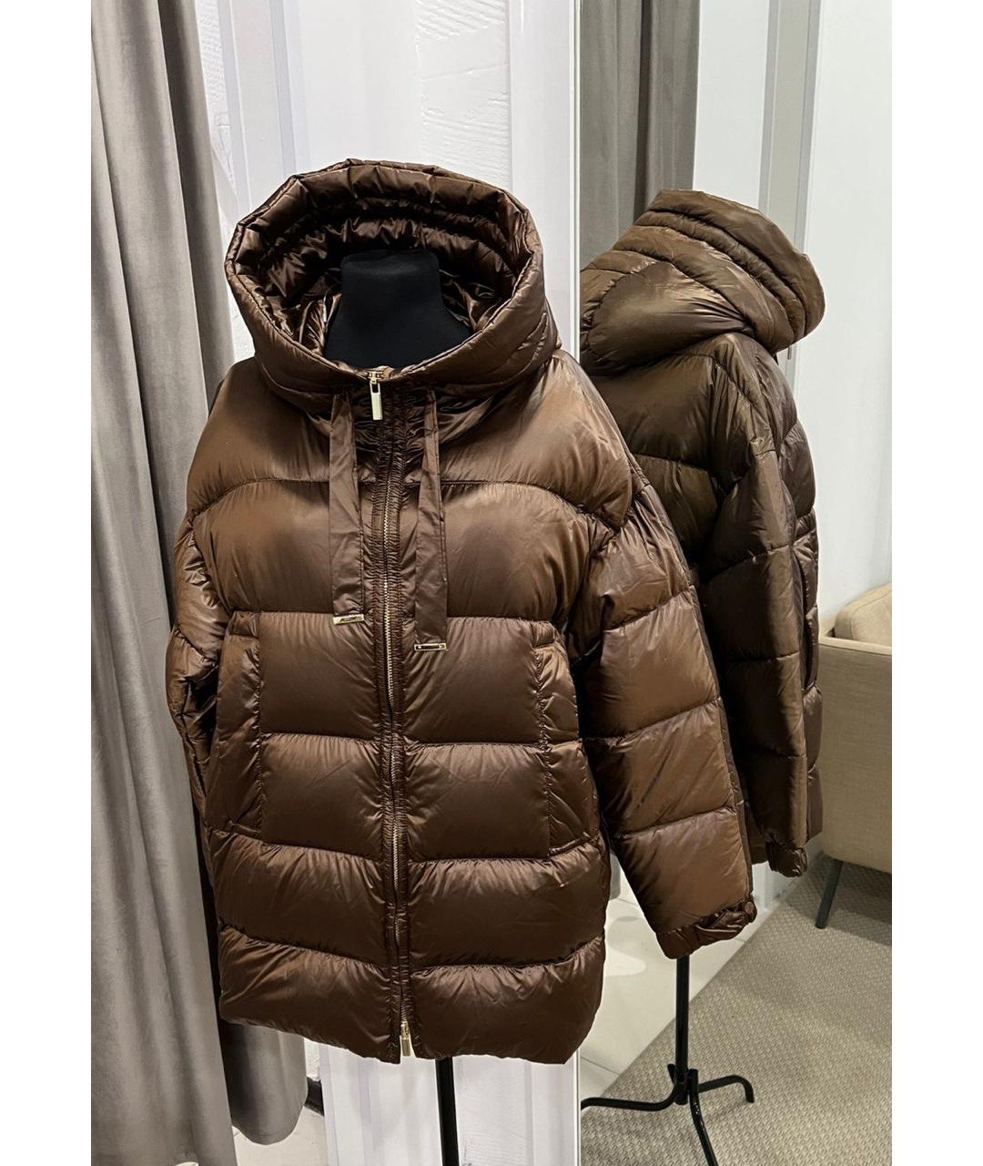 MAX MARA THE CUBE Коричневый пуховик, фото 3