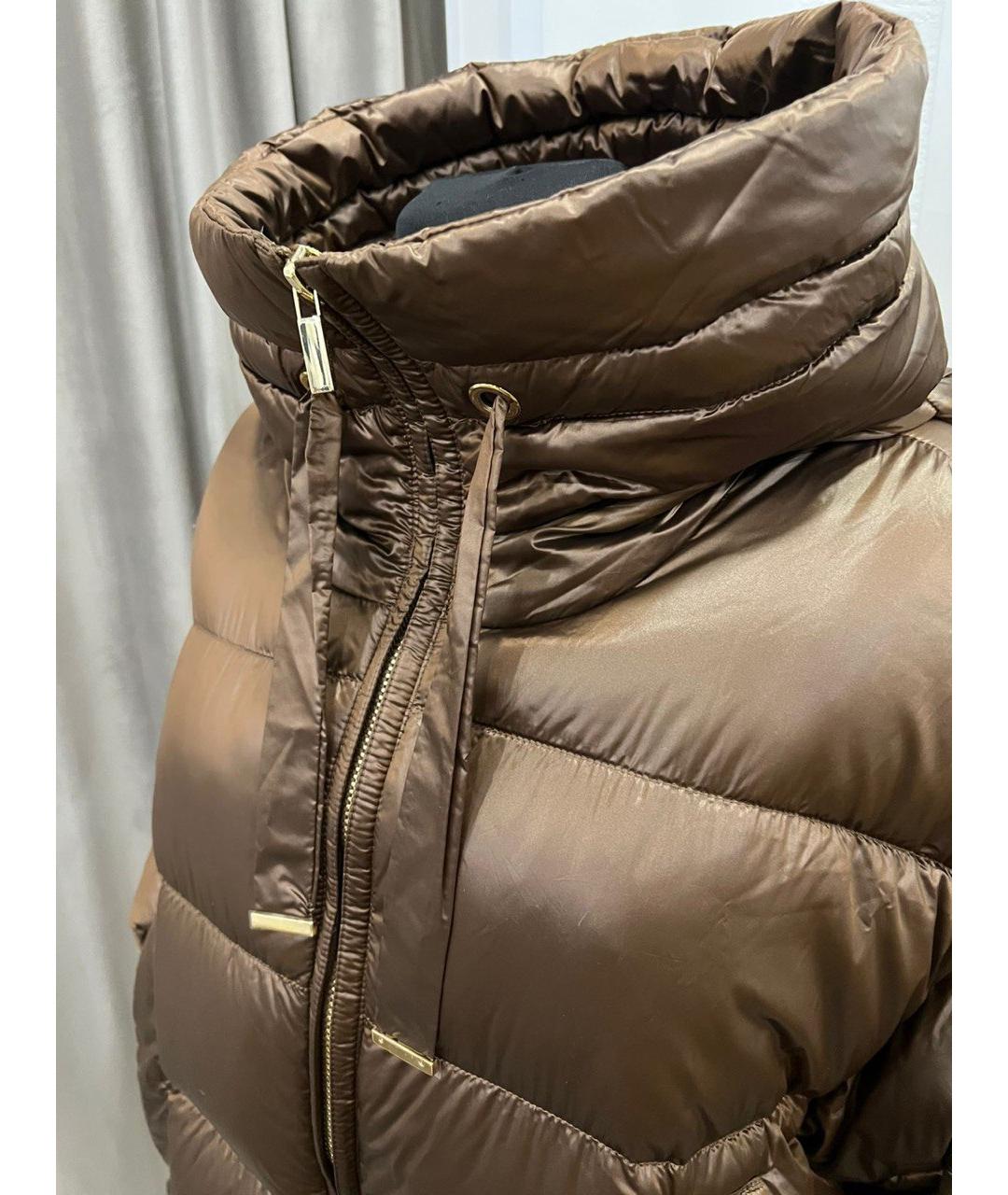 MAX MARA THE CUBE Коричневый пуховик, фото 4