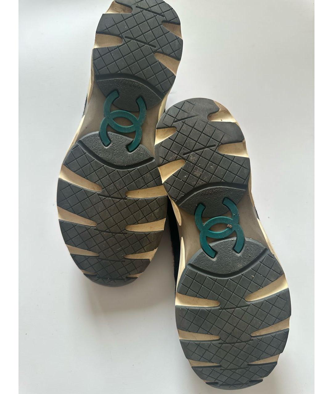 CHANEL Мульти текстильные кроссовки, фото 7