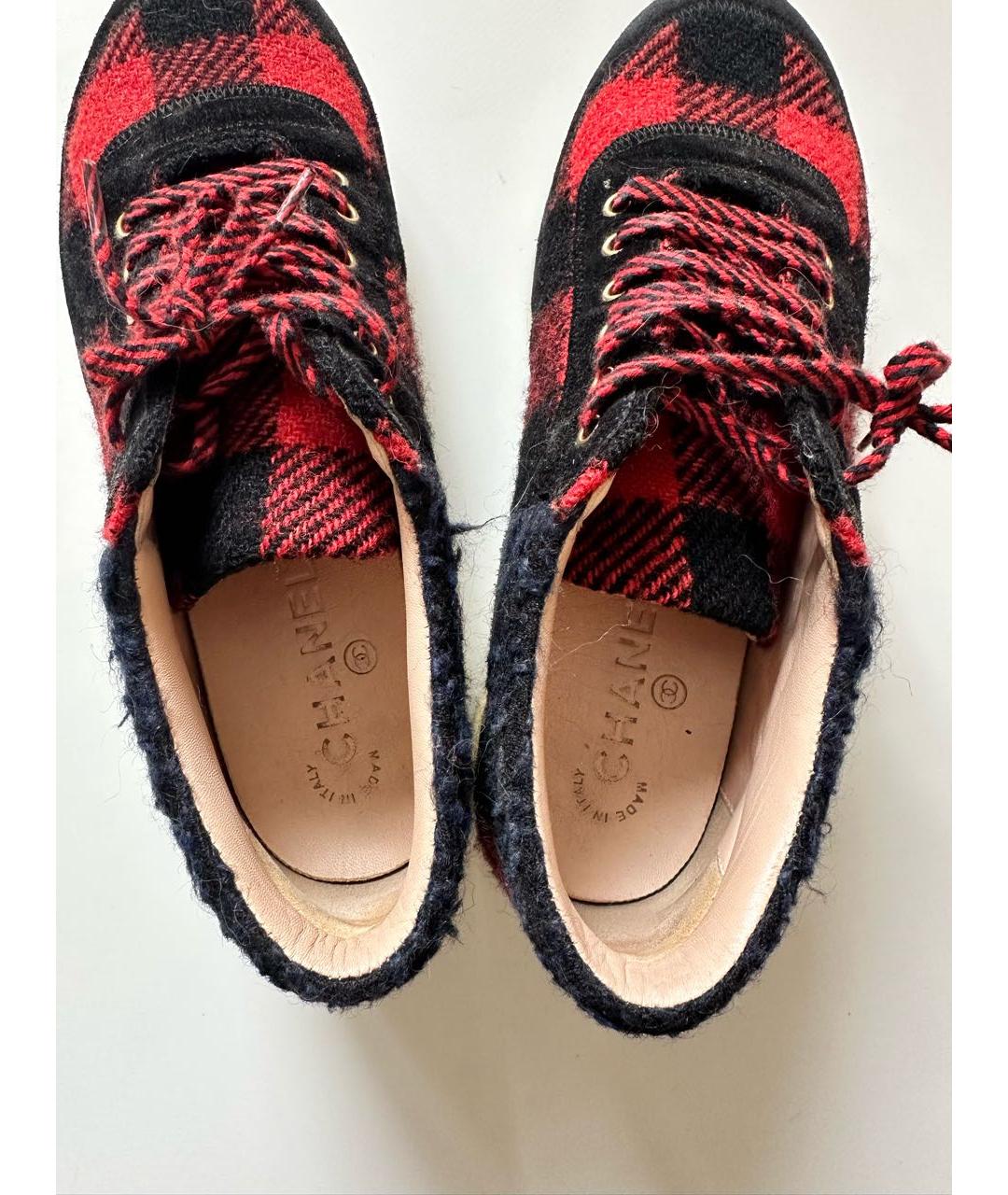 CHANEL Мульти текстильные кроссовки, фото 4