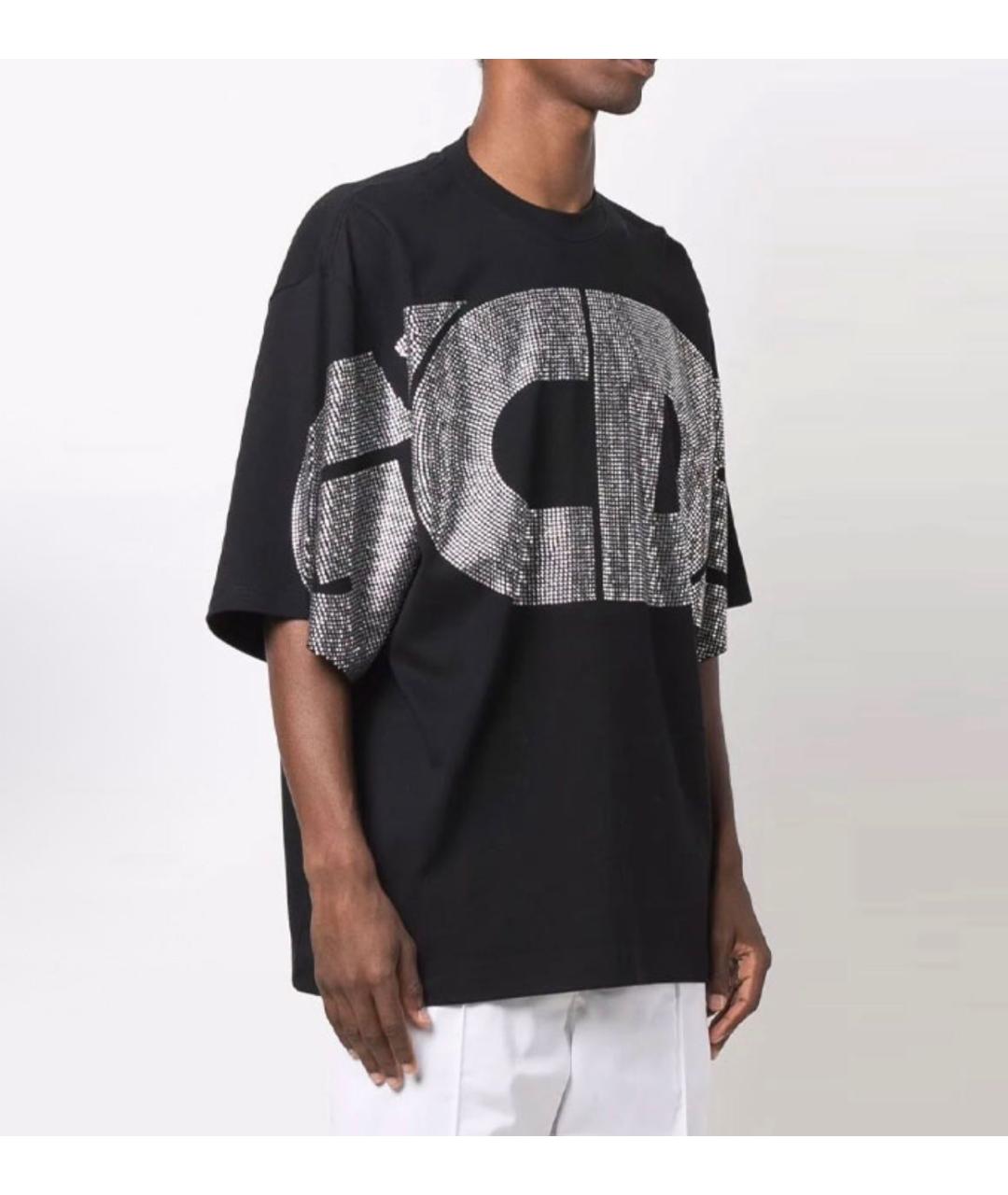 GCDS Черная хлопковая футболка, фото 5