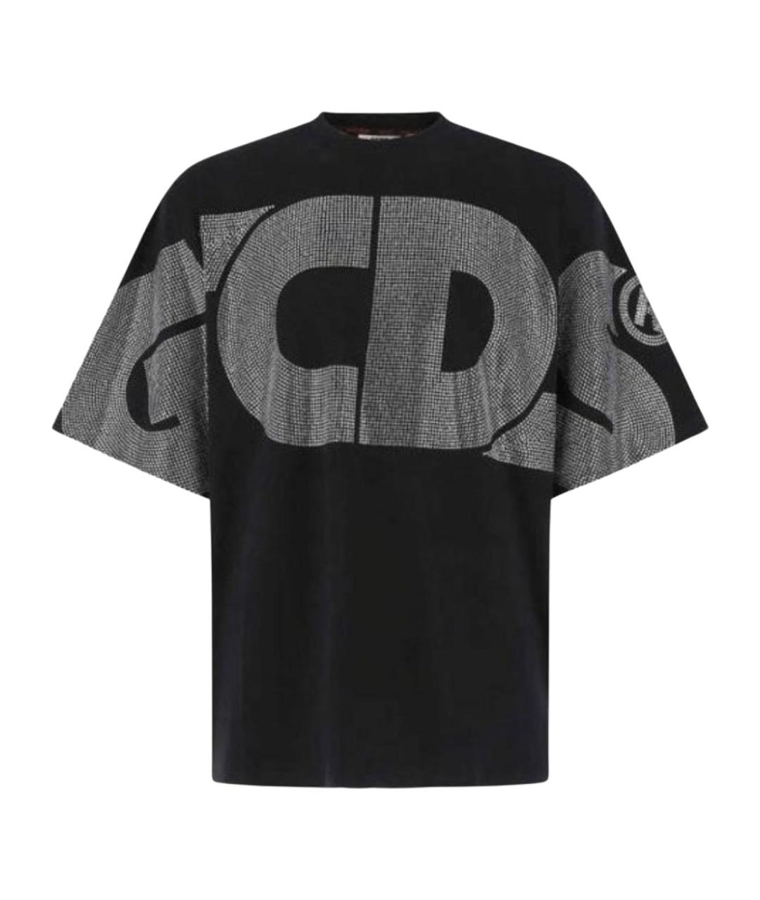 GCDS Черная хлопковая футболка, фото 1