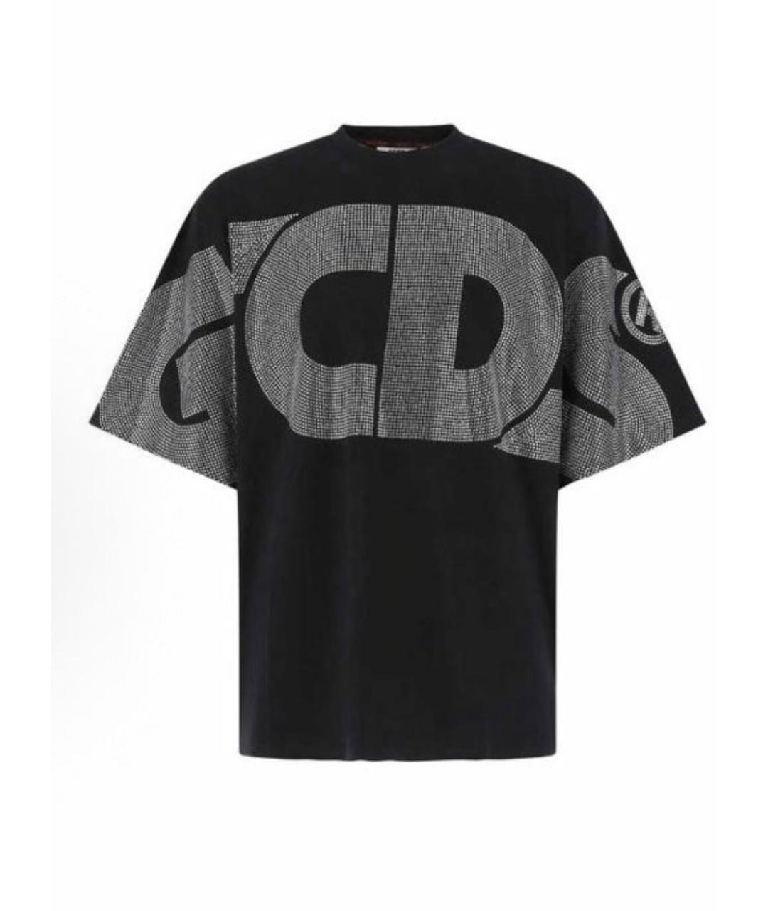 GCDS Черная хлопковая футболка, фото 9
