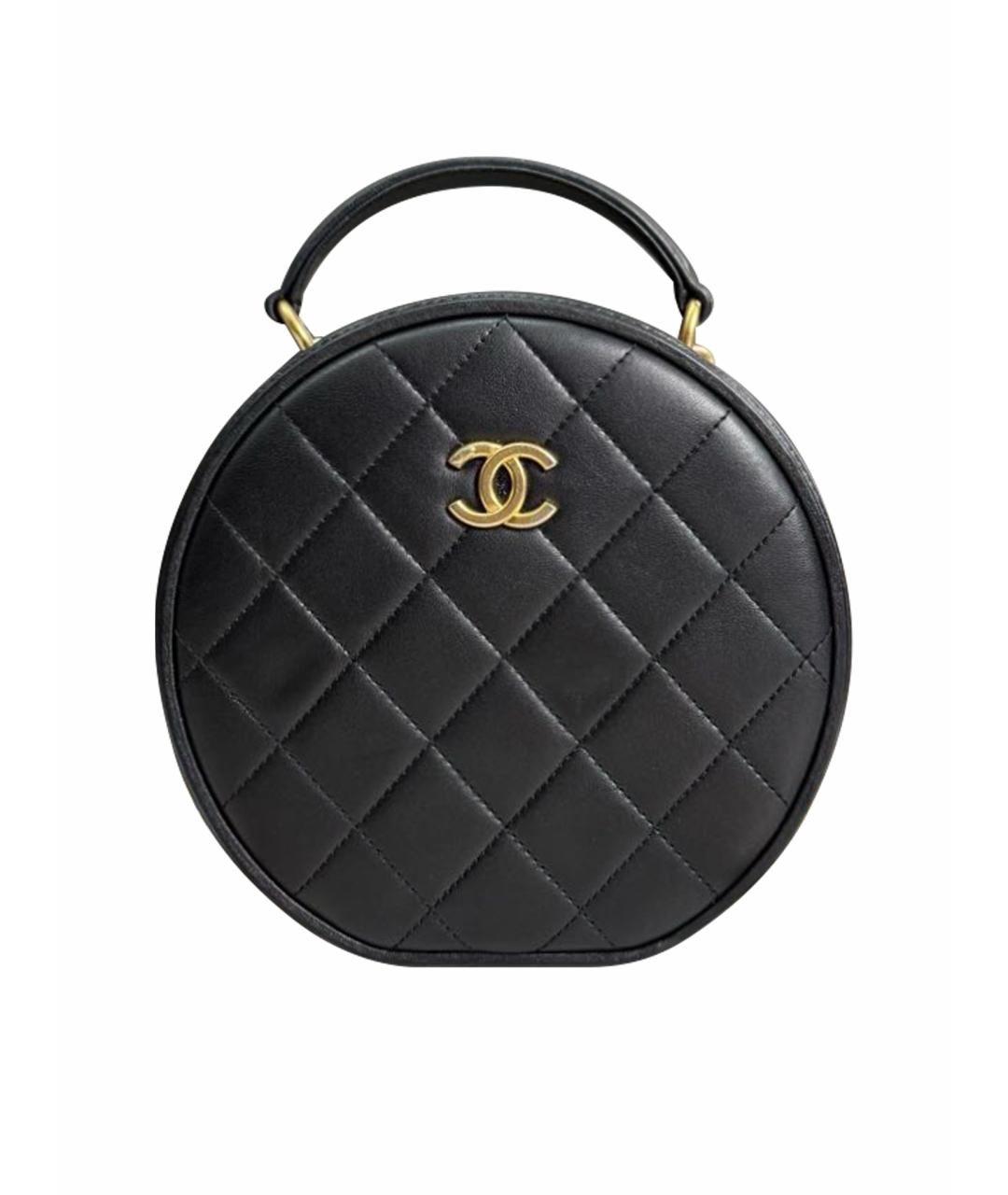 CHANEL Черная кожаная сумка через плечо, фото 1