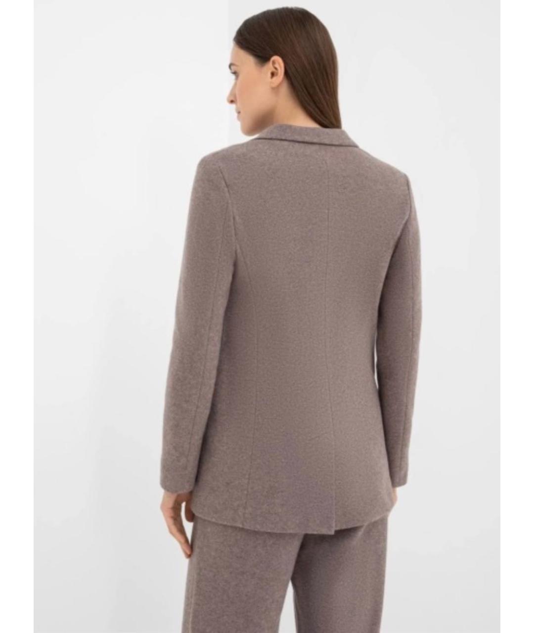 FABIANA FILIPPI Бежевый шерстяной жакет/пиджак, фото 3