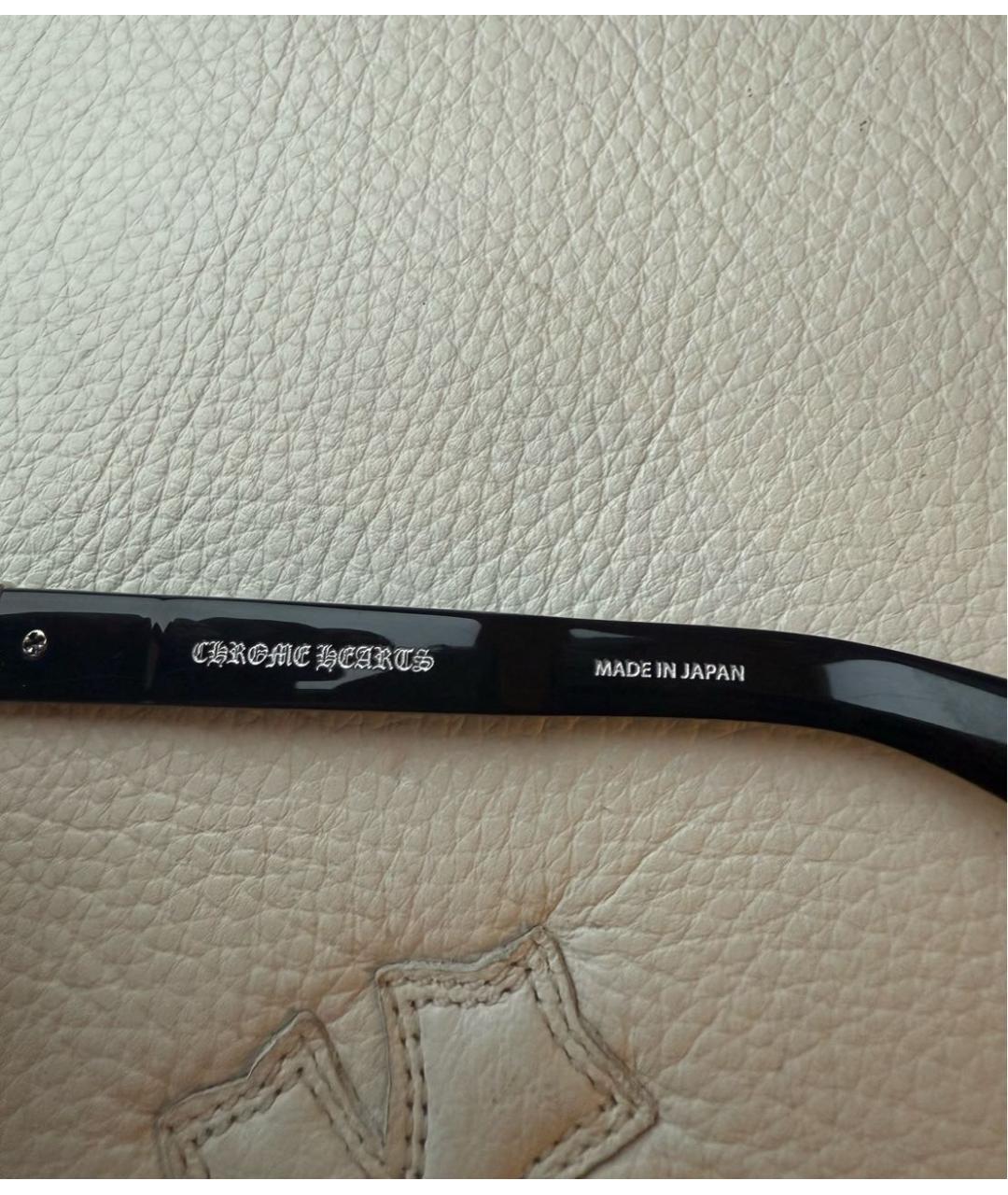 CHROME HEARTS Черные пластиковые солнцезащитные очки, фото 5