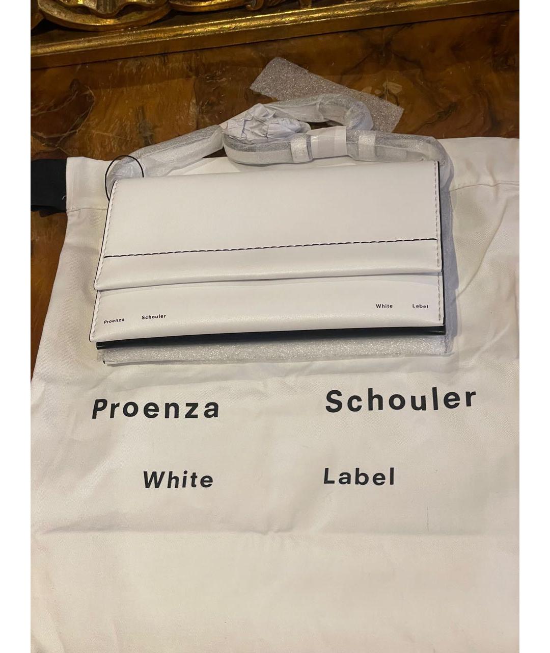PROENZA SCHOULER Белая кожаная сумка через плечо, фото 5