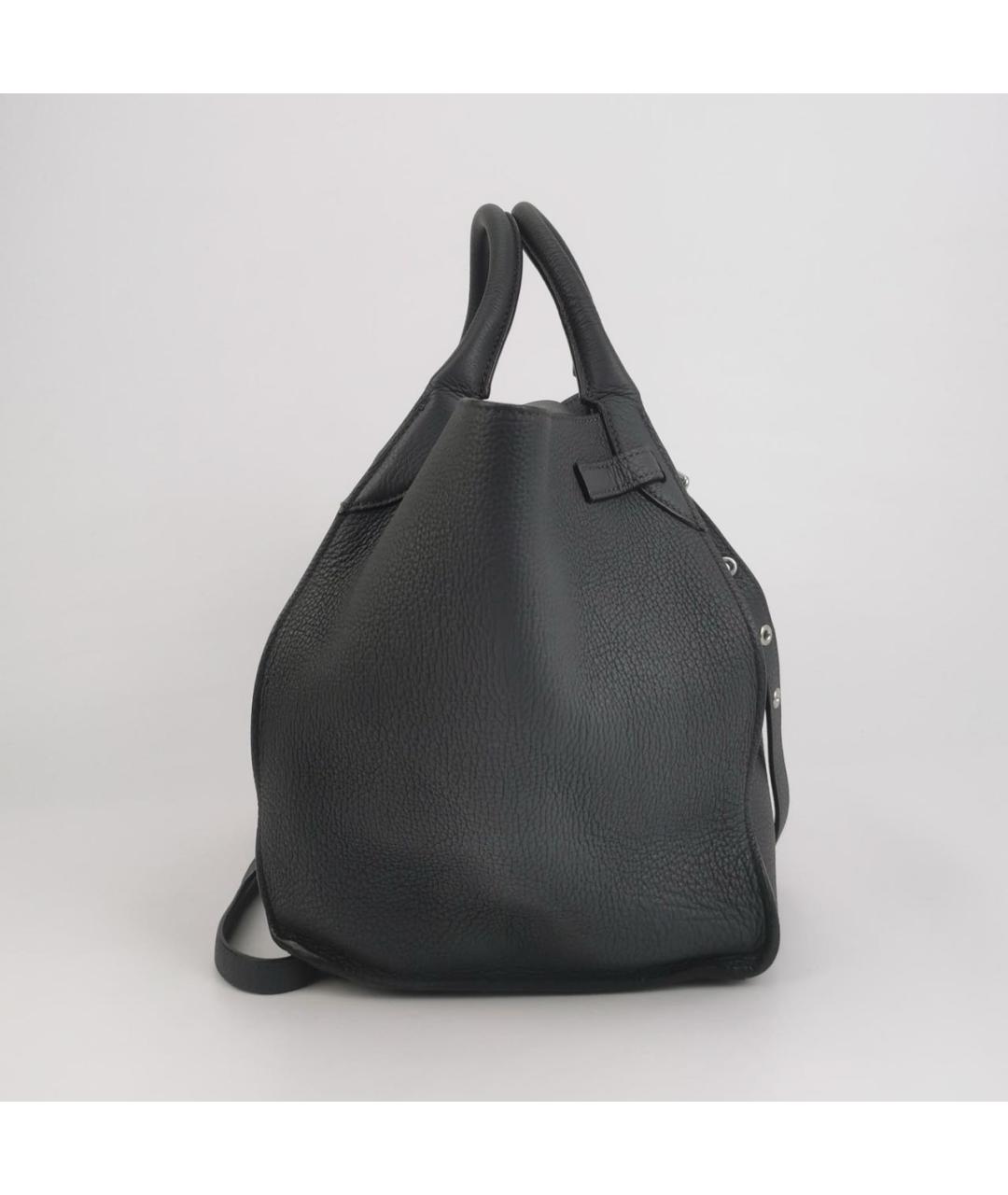 CELINE Черная кожаная сумка тоут, фото 3