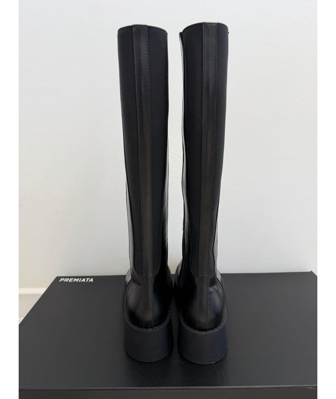 PREMIATA Черные кожаные сапоги, фото 4