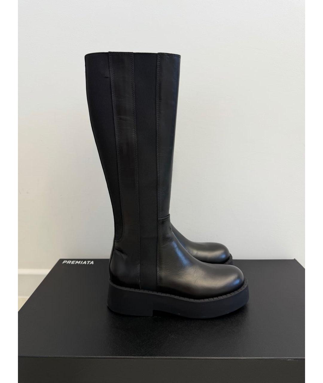 PREMIATA Черные кожаные сапоги, фото 5