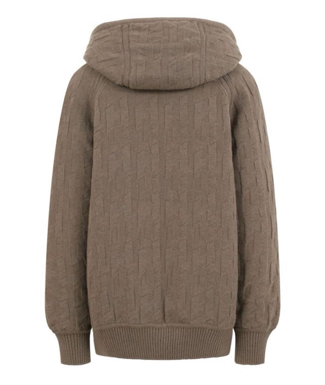 HERMES Серая кашемировая куртка, фото 2