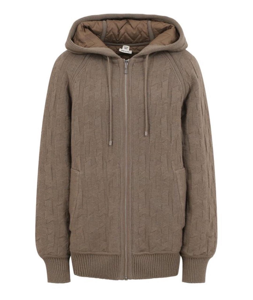 HERMES Серая кашемировая куртка, фото 5