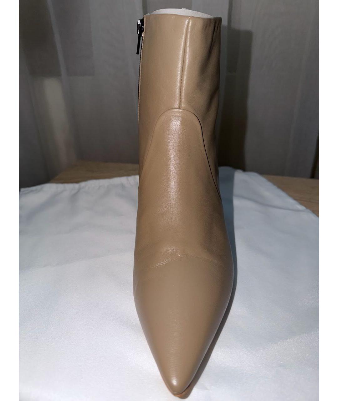 FURLA Бежевые кожаные ботильоны, фото 2