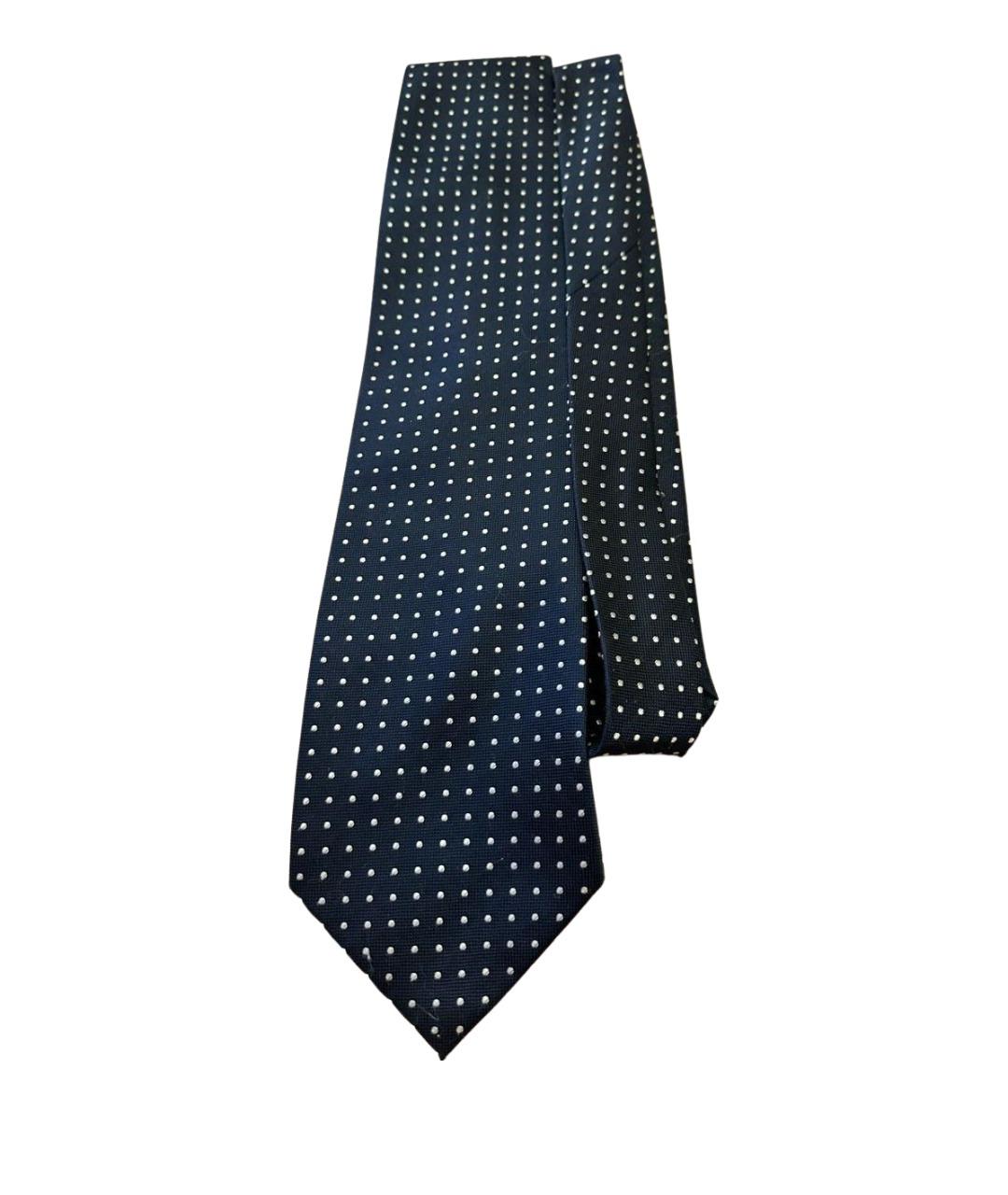 ERMENEGILDO ZEGNA XXX Темно-синий шелковый галстук, фото 1