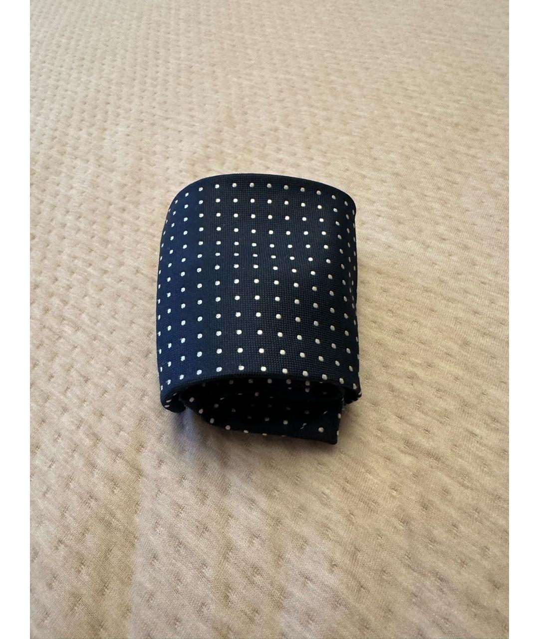 ERMENEGILDO ZEGNA XXX Темно-синий шелковый галстук, фото 4