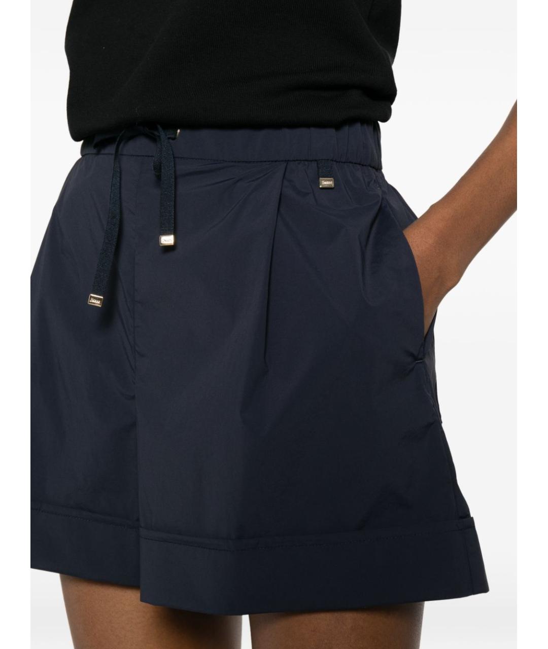 HERNO Синие полиэстеровые шорты, фото 2