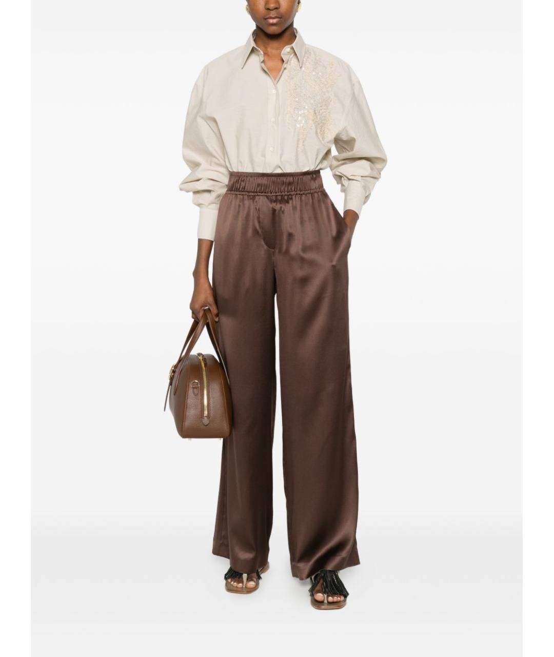 BRUNELLO CUCINELLI Бежевая хлопковая рубашка, фото 4