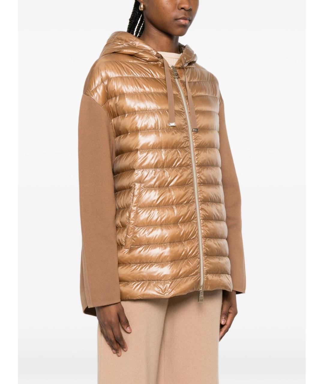 HERNO Коричневая шерстяная куртка, фото 3