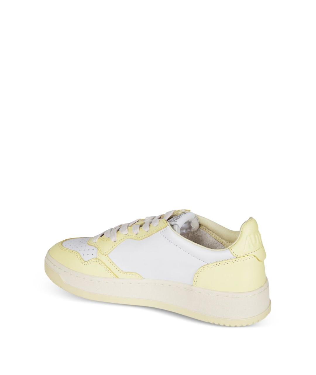 AUTRY Желтые кожаные кеды, фото 3