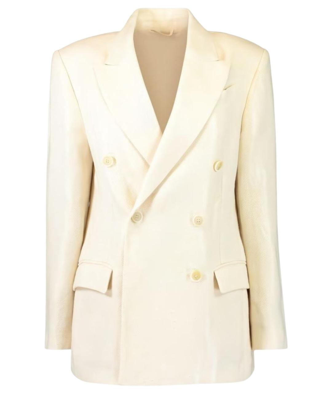 BRUNELLO CUCINELLI Белый льняной жакет/пиджак, фото 1