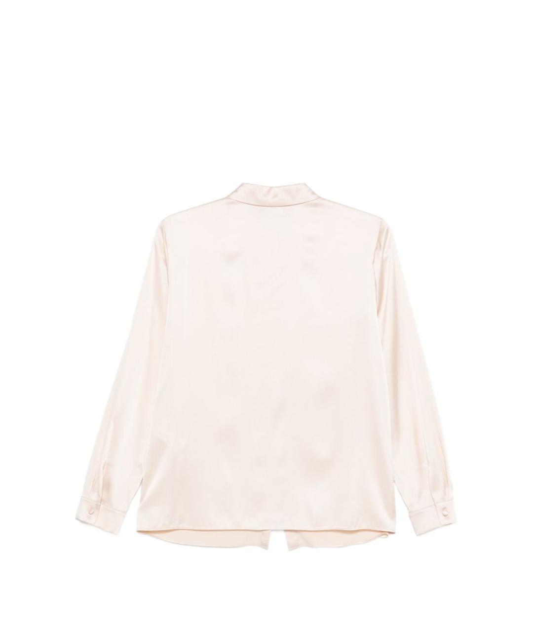 EMPORIO ARMANI Бежевая шелковая рубашка, фото 2