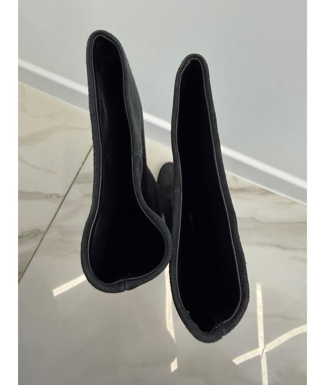 LE SILLA Черные замшевые сапоги, фото 3