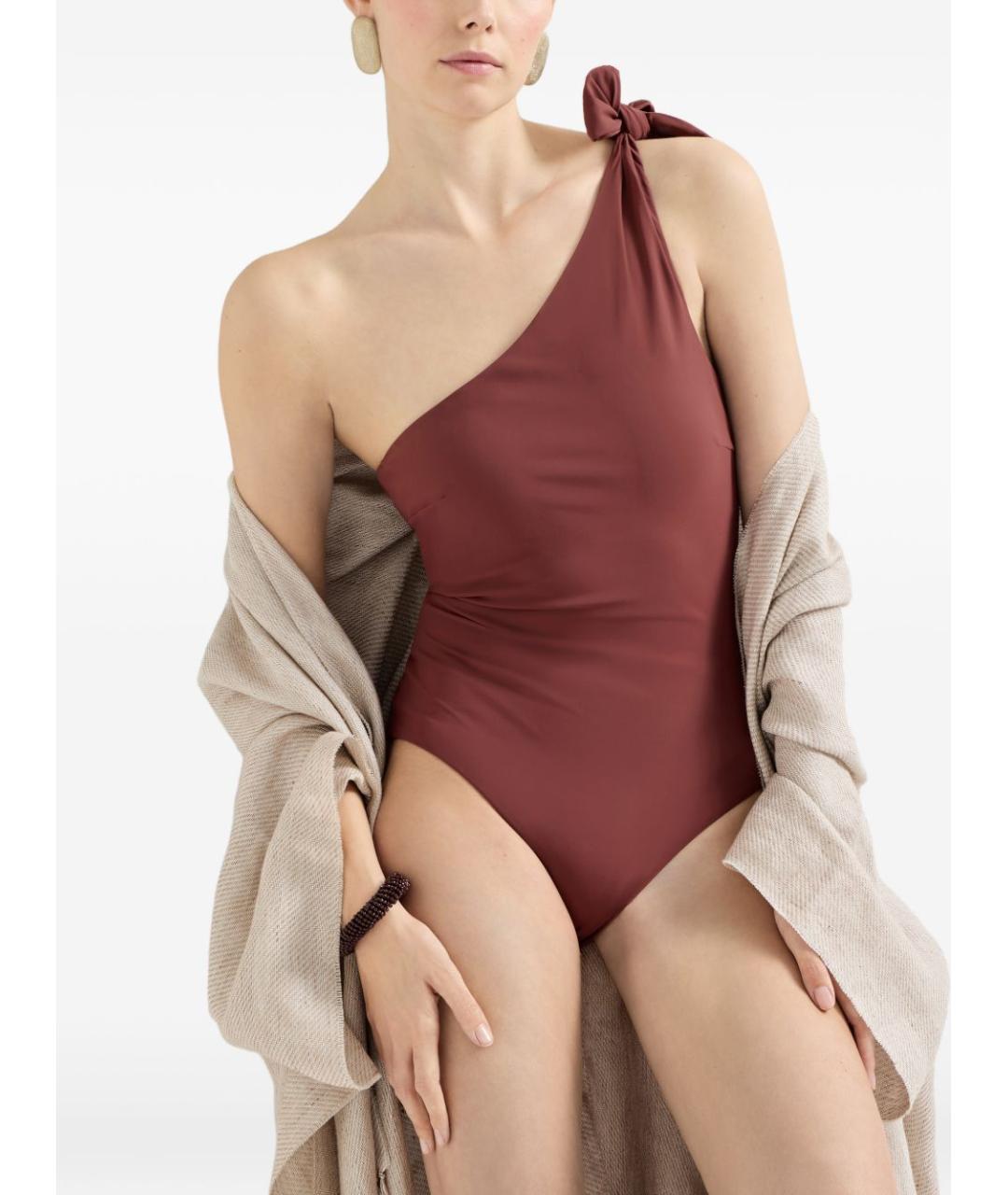 BRUNELLO CUCINELLI Красный полиамидовый купальник, фото 4