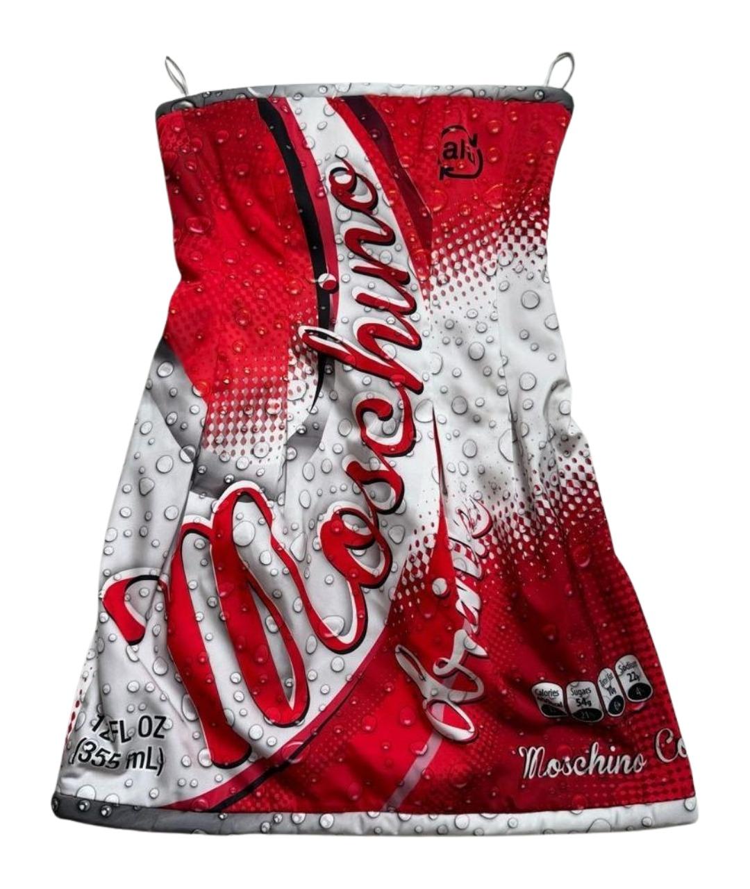 MOSCHINO Мульти полиэстеровое коктейльное платье, фото 1