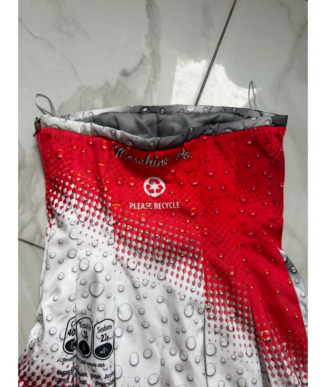 MOSCHINO Мульти полиэстеровое коктейльное платье, фото 3