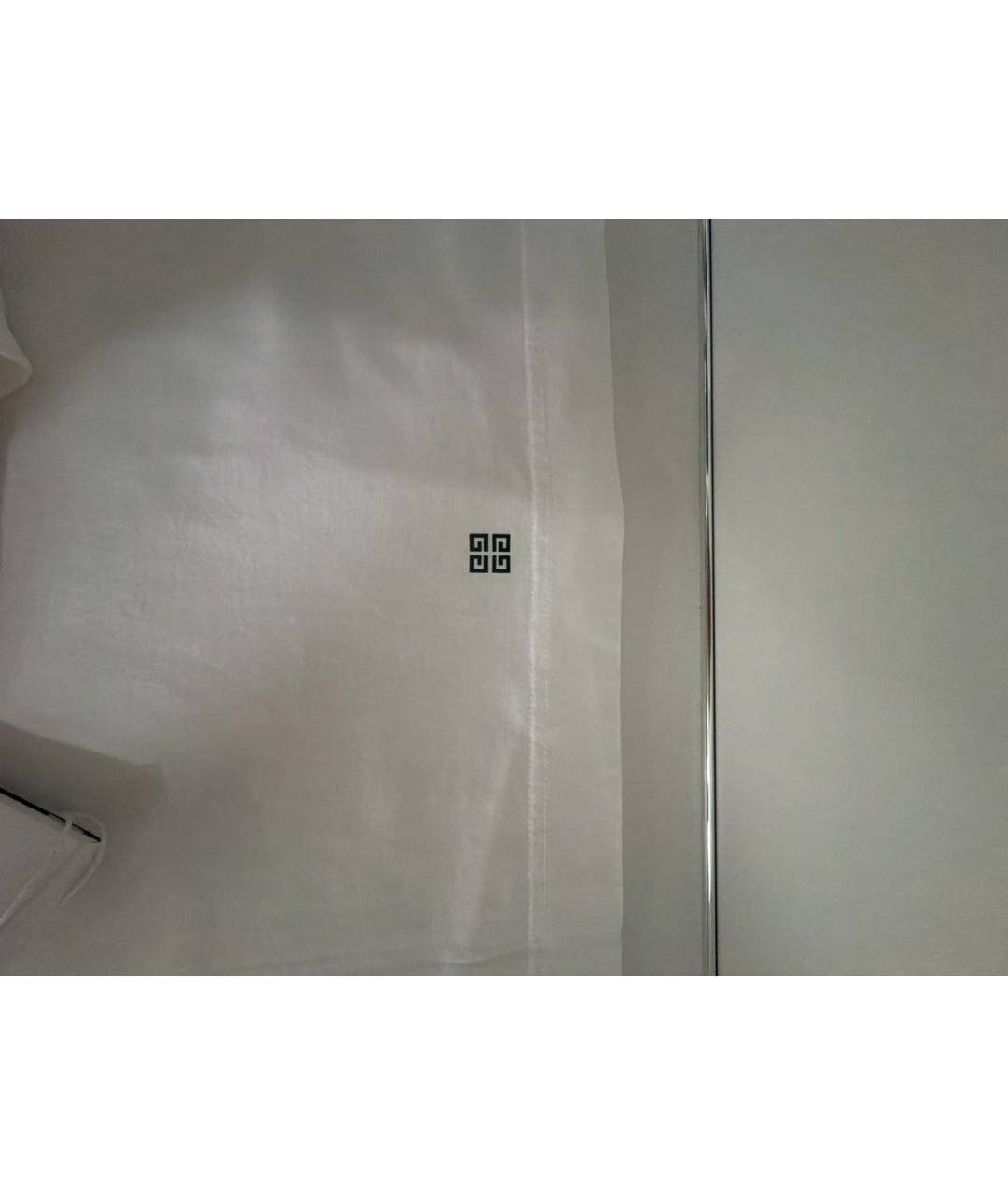 GIVENCHY Белая хлопко-эластановая футболка, фото 5