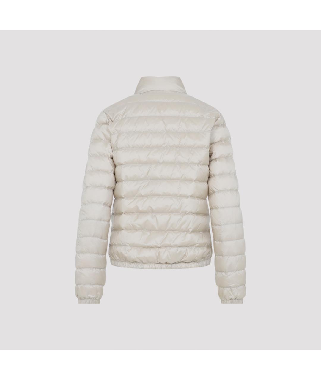 MONCLER Белый полиамидовый пуховик, фото 2