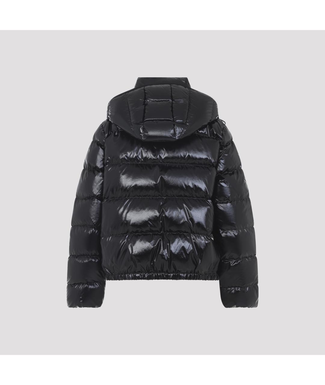 MONCLER Черный полиамидовый пуховик, фото 2
