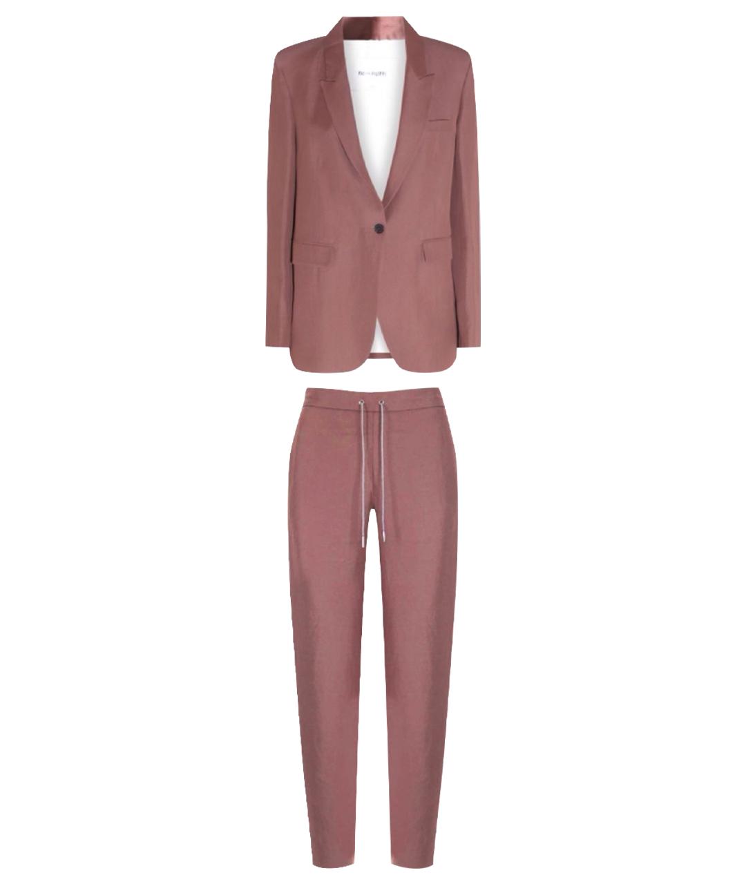 FABIANA FILIPPI Коричневый вискозный костюм с брюками, фото 1