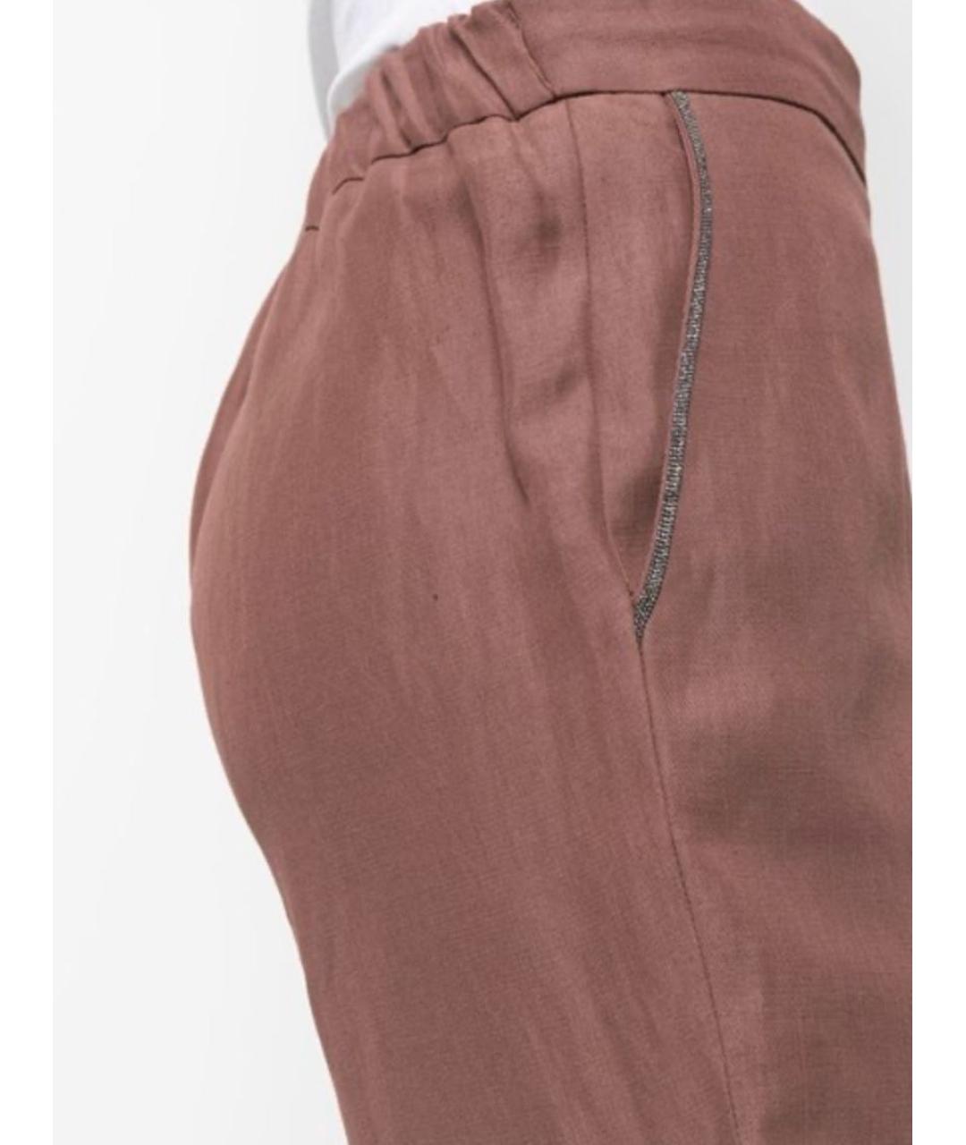 FABIANA FILIPPI Коричневый вискозный костюм с брюками, фото 4