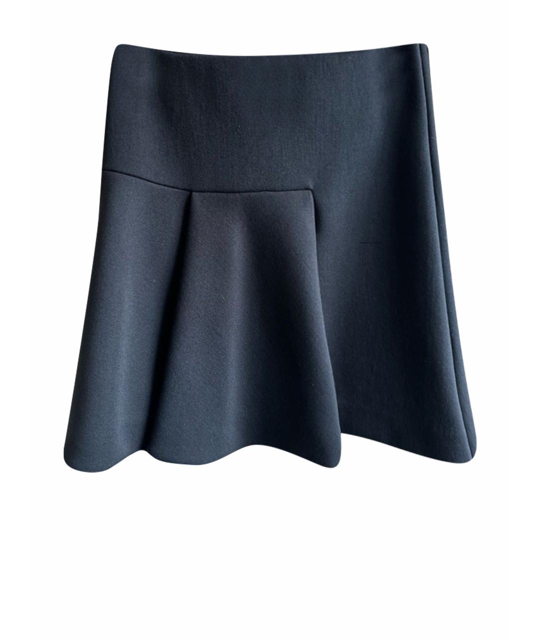 SPORTMAX Черная юбка мини, фото 1