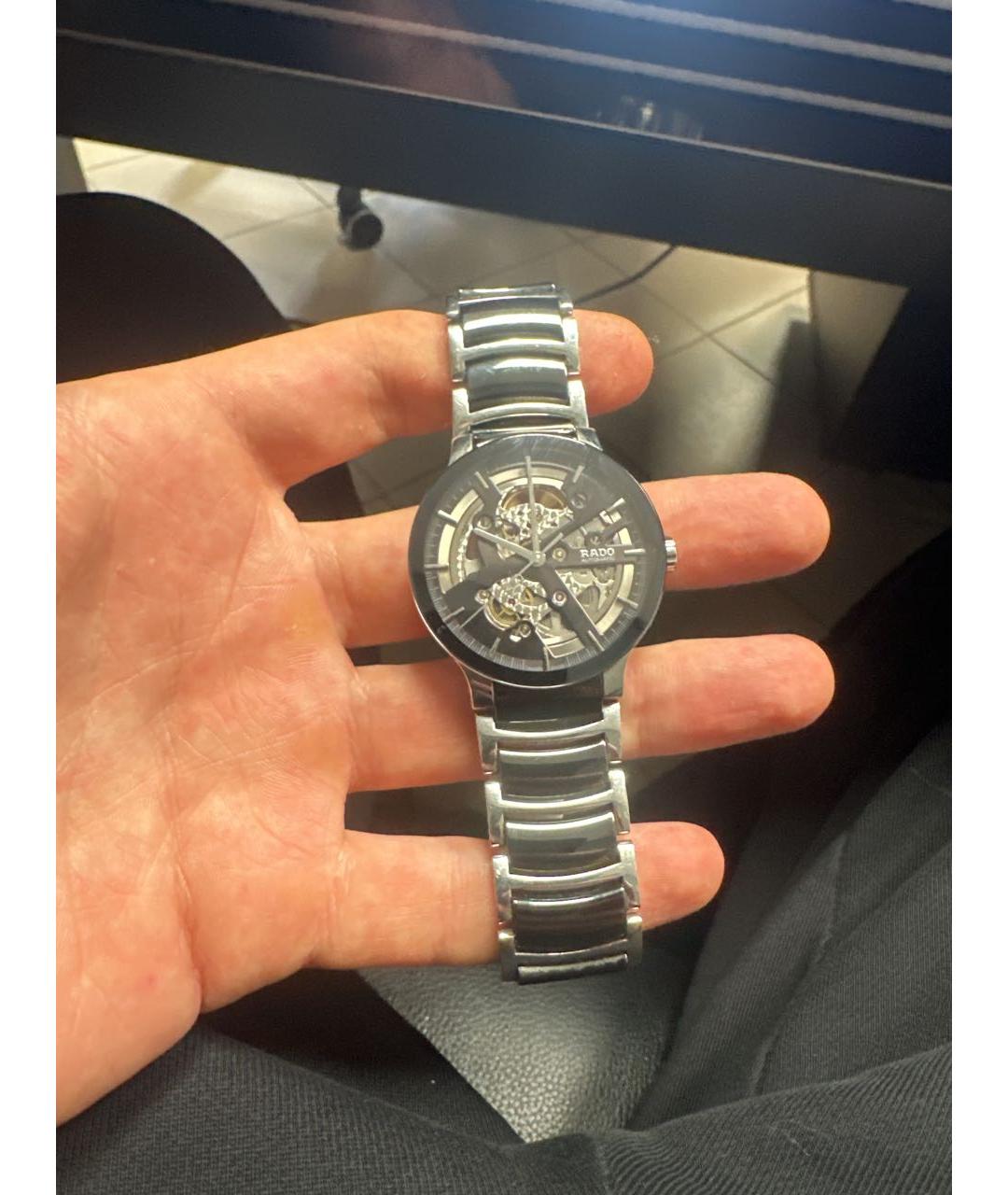 RADO Черные серебряные часы, фото 4