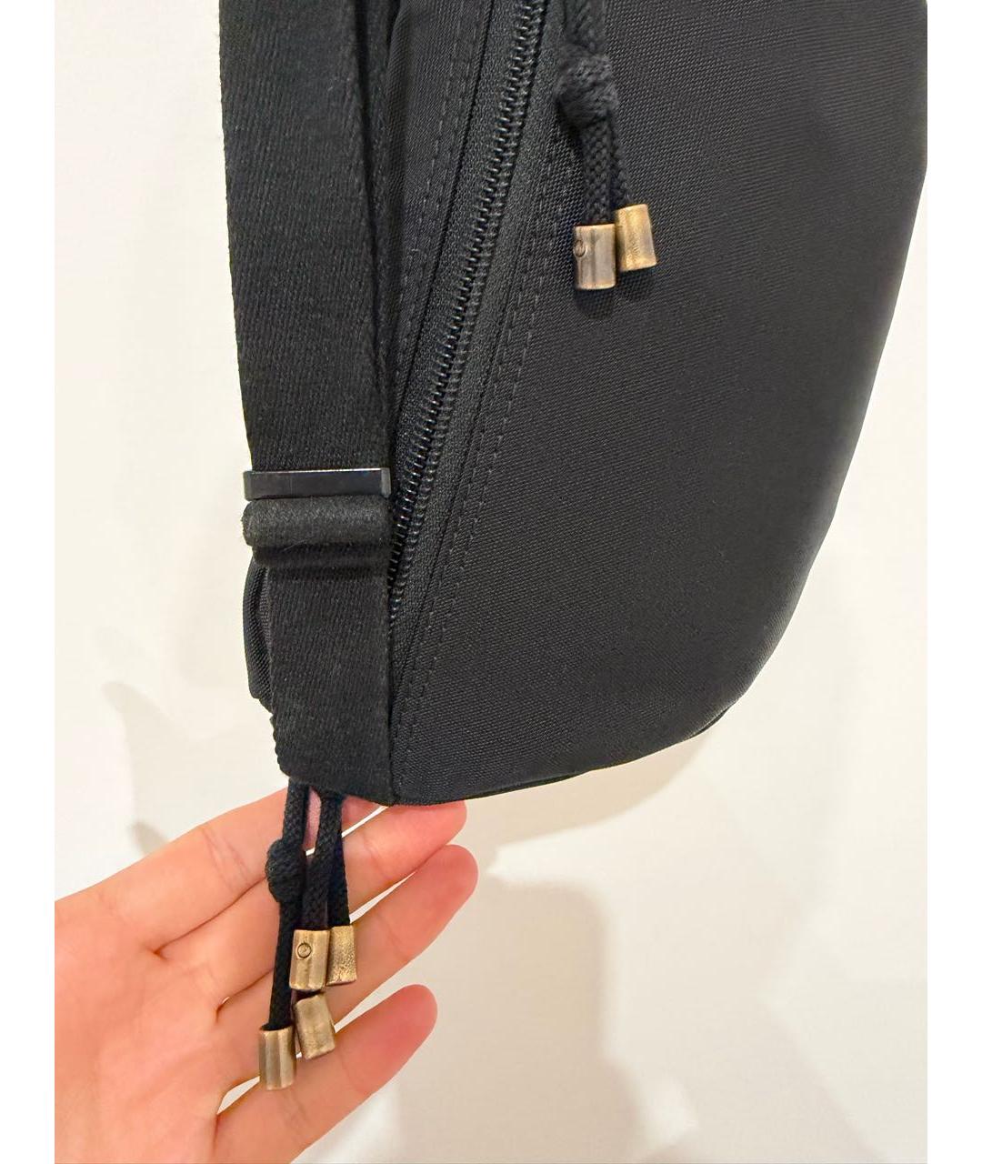 VETEMENTS Черная хлопковая поясная сумка, фото 7