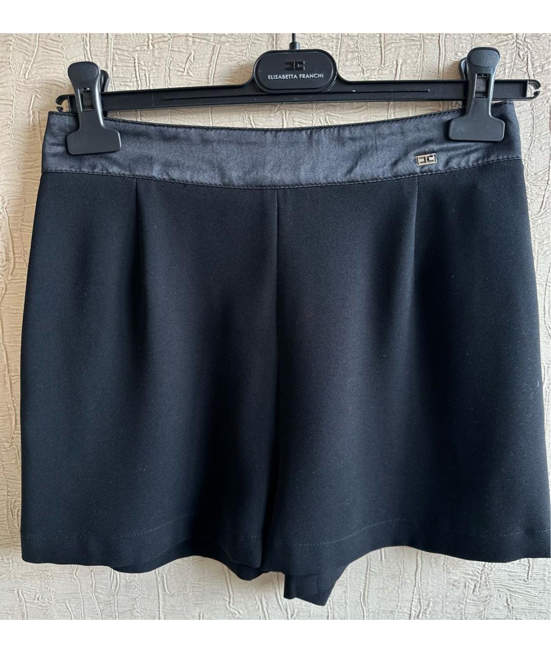 ELISABETTA FRANCHI Черные шорты, фото 6
