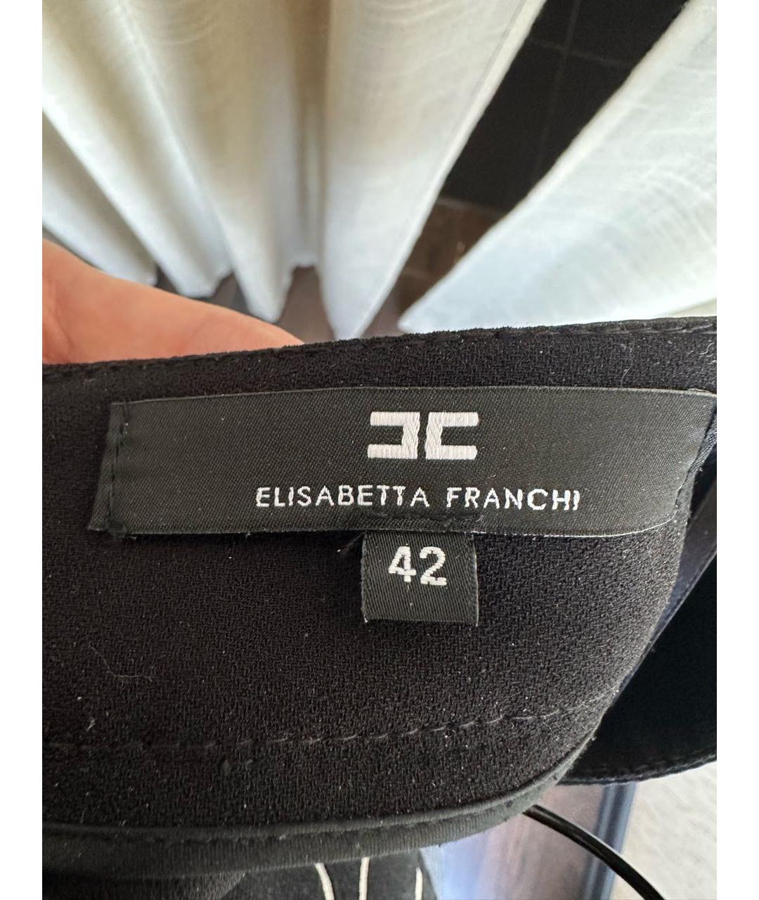 ELISABETTA FRANCHI Черные шорты, фото 5