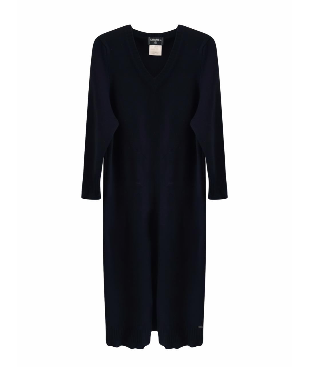 CHANEL Черное кашемировое платье, фото 1