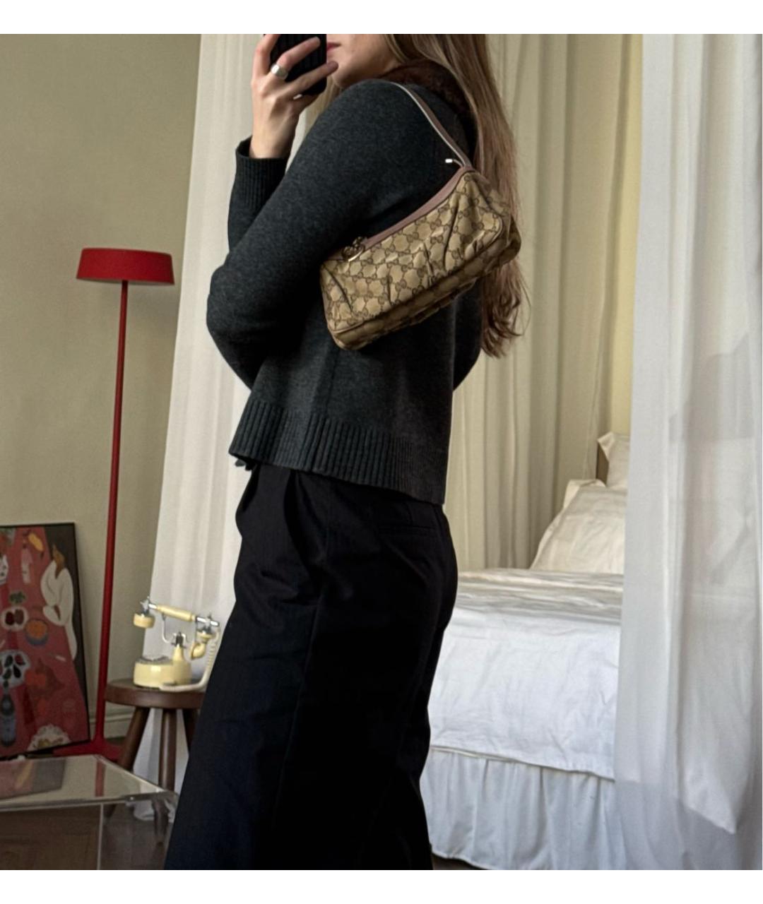 GUCCI Коричневая сумка через плечо, фото 8