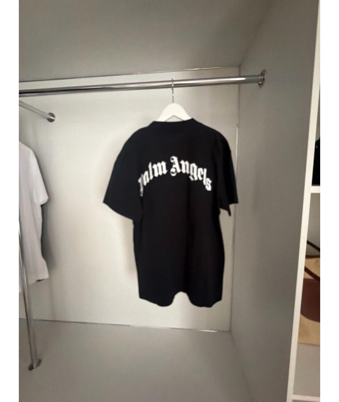 MONCLER Черная хлопко-эластановая футболка, фото 2