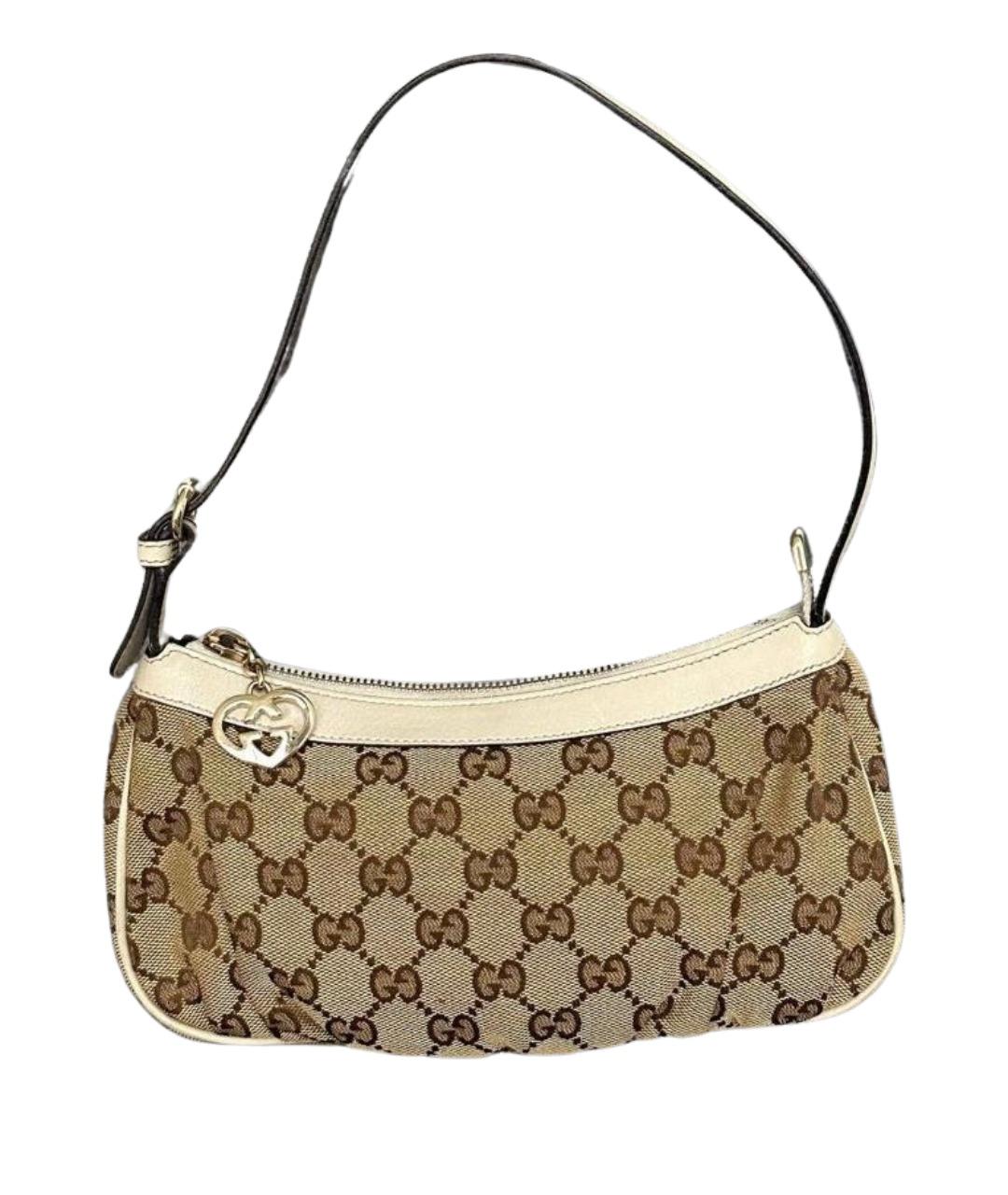 GUCCI Бежевая сумка с короткими ручками, фото 1