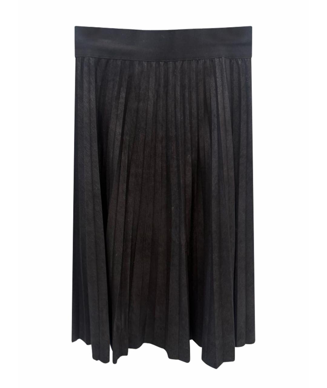 D.EXTERIOR Черная полиэстеровая юбка миди, фото 1
