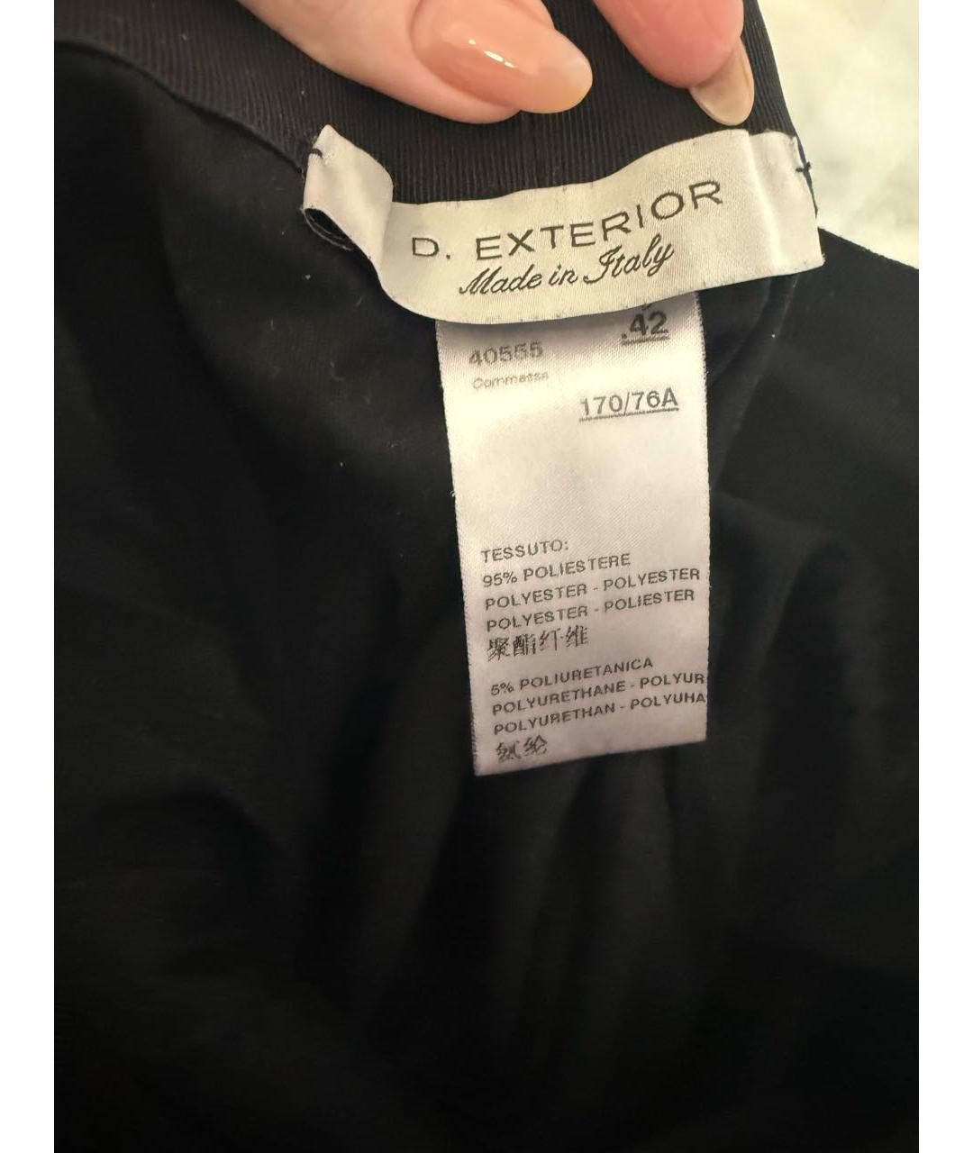 D.EXTERIOR Черная полиэстеровая юбка миди, фото 3
